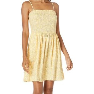 yellow daisy mini dress